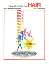 Hair piano sheet music cover